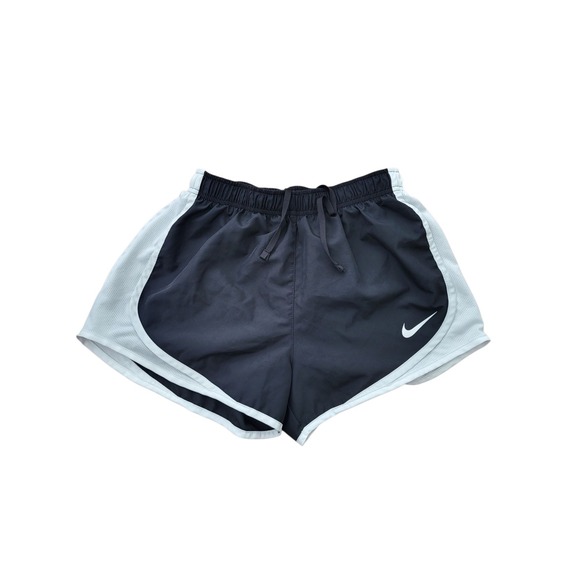 Nike Tempo Dri Fit Running Shorts Womens Small Black White S Lined Breathable - Picture 1 of 6
